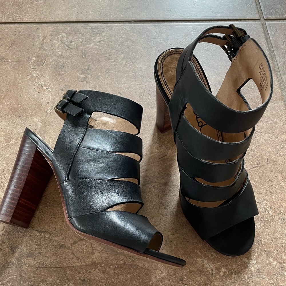 Splendid Leather Strappy Heel (6)